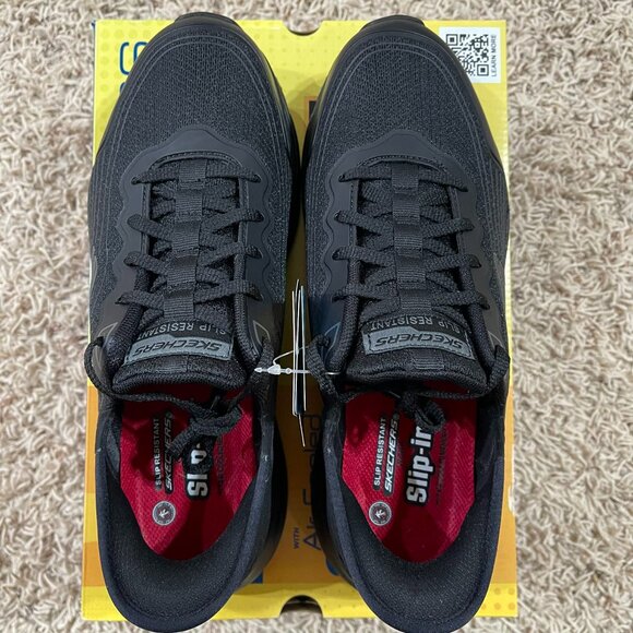 Skechers Men’s Slip-ins Max Cushioning Elite Slip Resistant Work Shoes, Size 9 - Picture 7 of 16